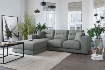 Verona von Primavera Furniture - Polstergarnitur links grau