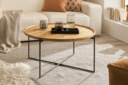 Treviso von A Better Place - Couchtisch mit massiver Eichentischplatte