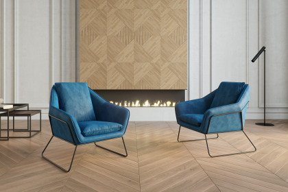 Gasoline von Primavera Furniture - Lounge-Sessel dark-blue