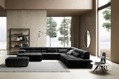 Temple von designwerk - Wohnlandschaft rechts black