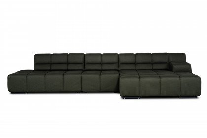 Temple von designwerk - Ecksofa rechts moss