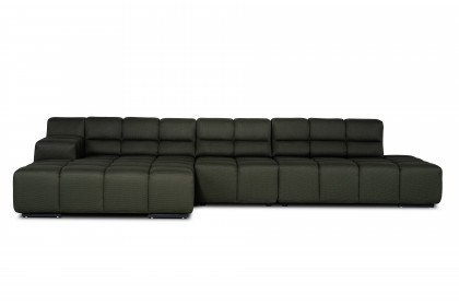 Temple von designwerk - Ecksofa links moss