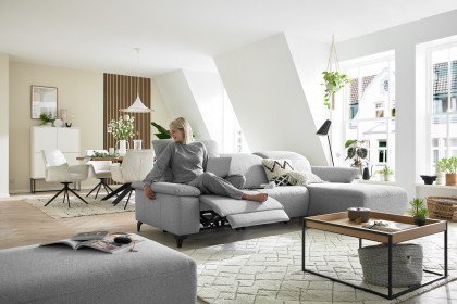 MR 370 von Musterring - Ecksofa Variante rechts platin