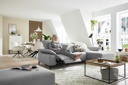 MR 370 von Musterring - Ecksofa Variante rechts platin