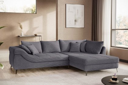 Portofino von Nova Via - Polstercouch rechts stone
