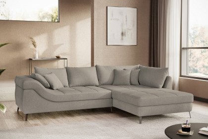 Portofino von Nova Via - Eckgarnitur Variante rechts taupe