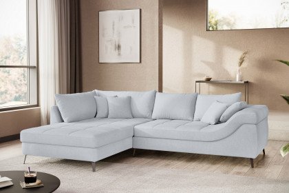 Portofino von Nova Via - Polsterecke Ausführung links silver