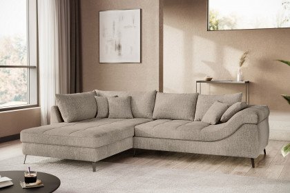 Portofino von Nova Via - Polstergarnitur Ausführung links taupe