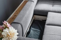 Pierre de Luxe von Nova Via - Ecksofa rechts stone