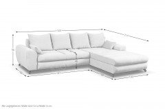 Yoko von BENIX - Polstersofa rechts rose