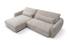 Elvio von BENIX - Eckcouch links hellbraun