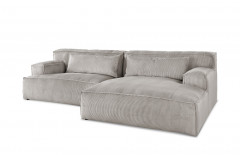 Lecco von Primavera Furniture - Sofagarnitur rechts grey
