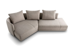New York von designwerk - Eckcouch links taupe