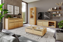 Brest von Elfo Möbel - Couchtisch 6585 Buche/ schwarz