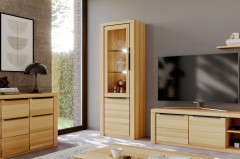 Brest von Elfo Möbel - Couchtisch 6585 Buche/ schwarz