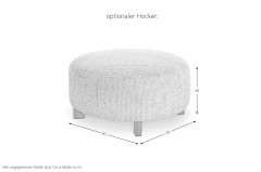 Boston-LE26 von set one by Musterring - Polsterecke links sand