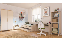 Hazel von YUNY by Paidi - Rollcontainer cashmere-beige - Eiche-Montana