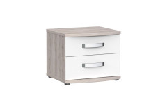 Rondino von Forte - Schlafzimmer-Einrichtung Sandeiche Nachbildung - weiß