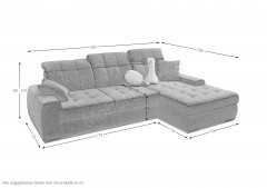 Frido von Benformato - Ecksofa rechts anthrazit