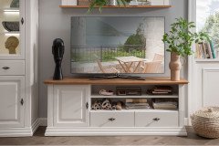 WZ-0622 von GK Möbelvertrieb - Couchtisch Kiefer weiß/ Eiche