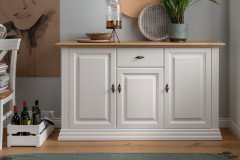 WZ-0622 von GK Möbelvertrieb - Couchtisch Kiefer weiß/ Eiche