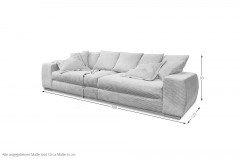 Limosano von Benformato - Bigsofa hellgrau