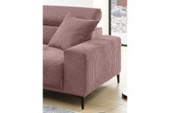 Orio von Benformato - Ecksofa Variante links rosa