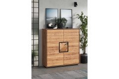 WZ-0625 von GK Möbelvertrieb - Couchtisch aus Wildeiche mit Hirnholz