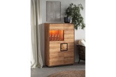 WZ-0625 von GK Möbelvertrieb - Couchtisch aus Wildeiche mit Hirnholz