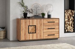WZ-0625 von GK Möbelvertrieb - Couchtisch aus Wildeiche mit Hirnholz