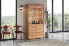 WZ-0663 von GK Möbelvertrieb - Highboard II aus Wildeiche