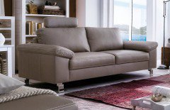 Coast 2.0 von Candy - Ledersofa Ausführung rechts asphalt