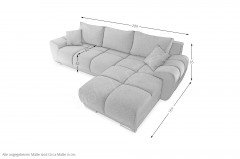 Anton-LE21 von ED-Lifestyle - Sofa rechts anthrazit