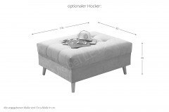 Alice von ED-Lifestyle - Eckcouch links light grey