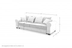 Aurelia-LE20 von ED-Lifestyle - Sofa cream