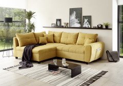 Lea-LE20 von ED-Lifestyle - Eckcouch links senf