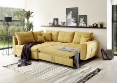 Lea-LE20 von ED-Lifestyle - Eckcouch links senf