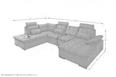 Brest von ED-Lifestyle - Sofalandschaft links graphite