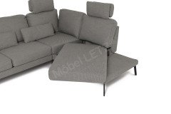 Twister-LE19 von Candy - Ecksofa Ausführung rechts anthrazit