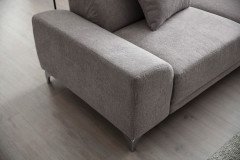 Matino von Candy - Ecksofa Ausführung rechts silver
