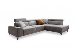 Matino von Candy - Ecksofa Ausführung rechts silver