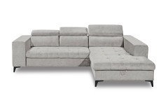Prag 2 von ED-Lifestyle - Ecksofa rechts silver