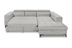 Prag 2 von ED-Lifestyle - Ecksofa rechts silver