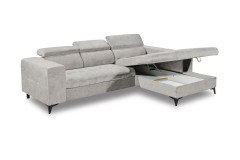 Prag 2 von ED-Lifestyle - Ecksofa rechts silver