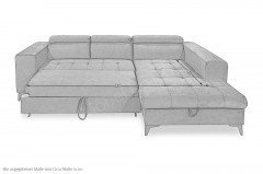 Prag 2 von ED-Lifestyle - Ecksofa rechts silver