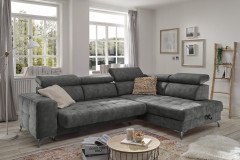 Prag von ED-Lifestyle - Eckgarnitur rechts anthrazit