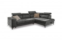 Prag von ED-Lifestyle - Eckgarnitur rechts anthrazit