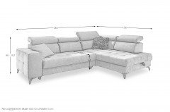 Prag von ED-Lifestyle - Eckgarnitur rechts anthrazit