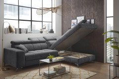 Sydney von ED-Lifestyle - Eckcouch rechts anthrazit