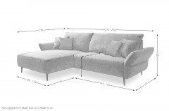 Vanilla von Benformato - Polstergarnitur links aqua